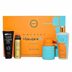 Armaf Odyssey Mandarin Sky Gift Set for Men (4 Pieces) - Perfumes Wholesale USA