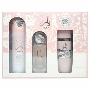 Lattafa Yara Pink Gift Set for Women (3 Pieces) - Perfumes Wholesale USA