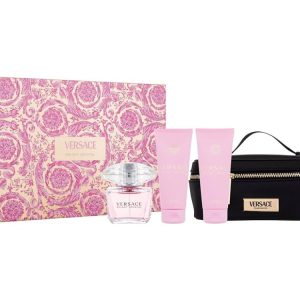 Versace Bright Crystal Gift Set for Women (4 Pieces) - Perfumes Wholesale USA